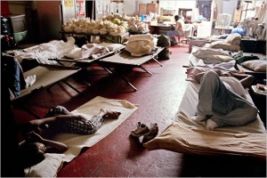 Inside one of the homeless shelters for Youth in NYC